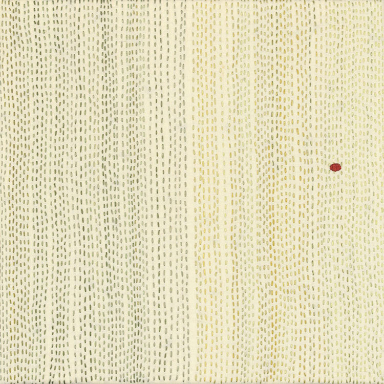 'Homage to Agnes Martin with Election Year Blood Stains (detail)'